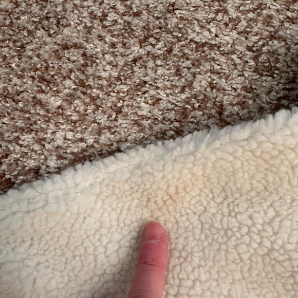 J Crew Fleece pullover jacket. Good used condition. Size L. - Picture 6 of 7